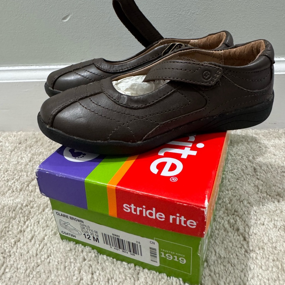 Stride Rite Brown Kids Shoes